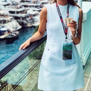 Authentic Dior CD knit white dress